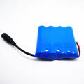 Rechargeable 1s4p 3.7V 18650 10400mAh/11200mAh Lithium Ion Battery Pack with BMS and Connector